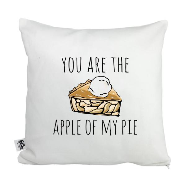 Moonlight Makers, Decorative Pillow Case, 100% Cotton Canvas Pillowcase, Farmhouse Decor, Gift for Home, Funny Design (You are The Apple of My Pie)