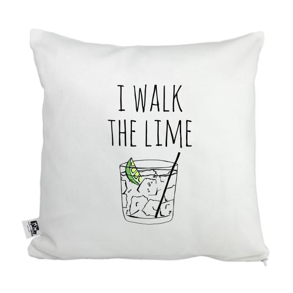 Moonlight Makers, I Walk The Lime, Decorative Pillow Case, 100% Cotton Canvas Pillowcase, Farmhouse Decor, Gift for Home