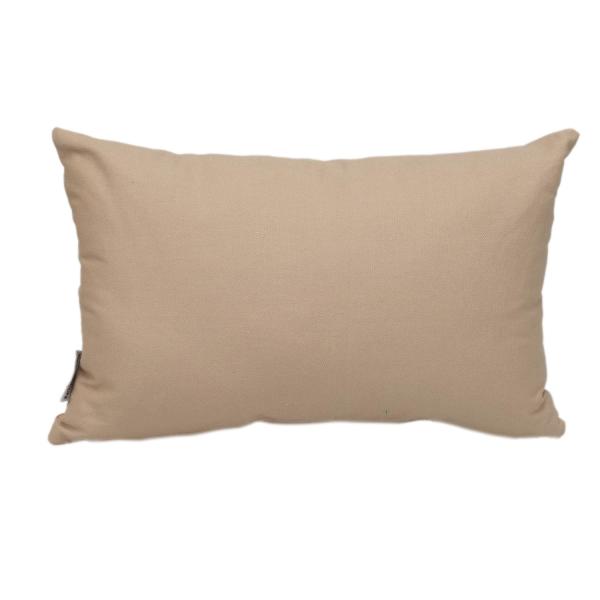 Parkland Collection Transitional Solid Grey Rectangle 18" x 12" Cotton Pillow