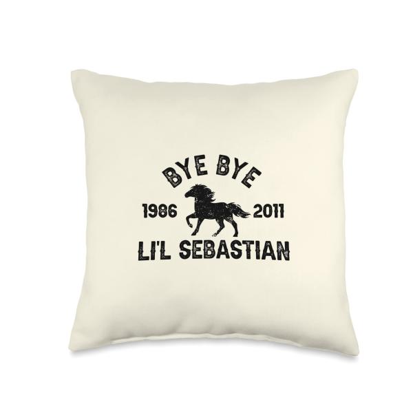 Bye Bye Li'l Sebastian Little Horse Pony Fan Throw Pillow