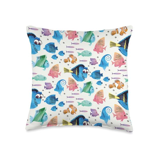 Disney Pixar Finding Nemo Dory Ocean Here We Come Throw Pillow