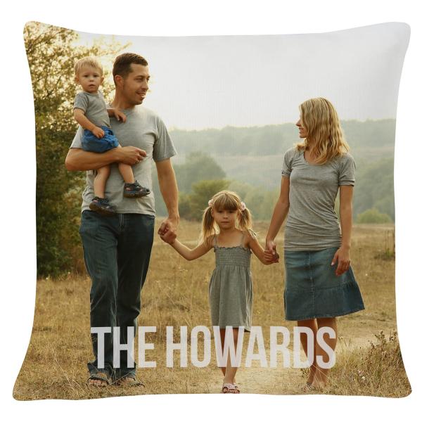 Let's Make Memories Personalized Photo Pillow - Custom Photo and Message - for Mom - for Her