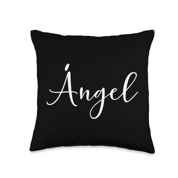 Angel name man custom Throw Pillow
