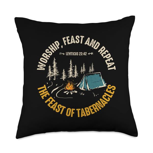 Feast of Tabernacles | Hebrew Israelite Feast Days | Sukkot Throw Pillow