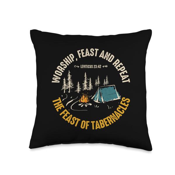 Feast of Tabernacles | Hebrew Israelite Feast Days | Sukkot Throw Pillow