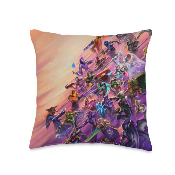 Heroes of Terraria Throw Pillow