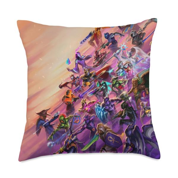 Heroes of Terraria Throw Pillow