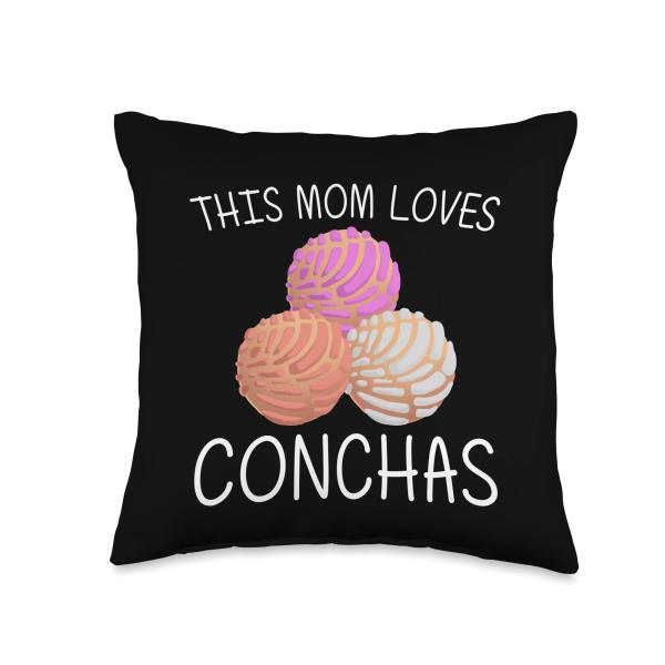 Cool Concha For Mom Mama Pan Dulce Latin Mexican Bread Food Throw Pillow