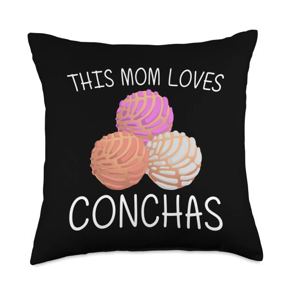 Cool Concha For Mom Mama Pan Dulce Latin Mexican Bread Food Throw Pillow