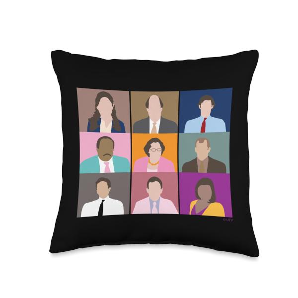 The Office Dunder Mifflin Portraits Throw Pillow