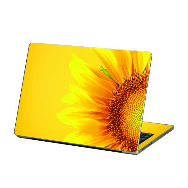 MightySkins Apple MacBook Air 13.6" M2 (2022) 用ビニールスキン「Sunflower Yellow」保護デカールラップ 着脱簡単