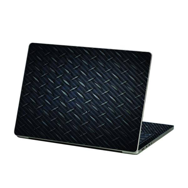 MightySkins Apple MacBook Air 13.6" M2 (2022) 用カーボン調スキン「Black Diamond Plate」保護デカールラップ 着脱簡単