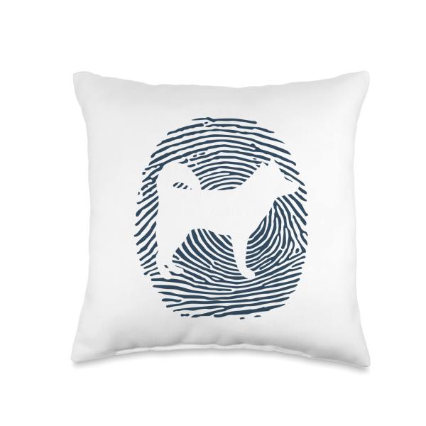 Alaskan Klee Kai DNA Fingerprint I Dog Alaskan Klee Kai Throw Pillow