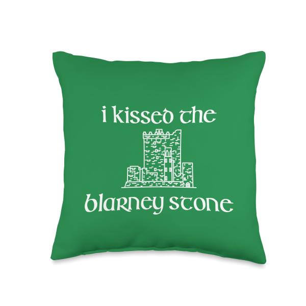 I Kissed The Blarney Stone Ireland Blarney Castle Co Cork Throw Pillow
