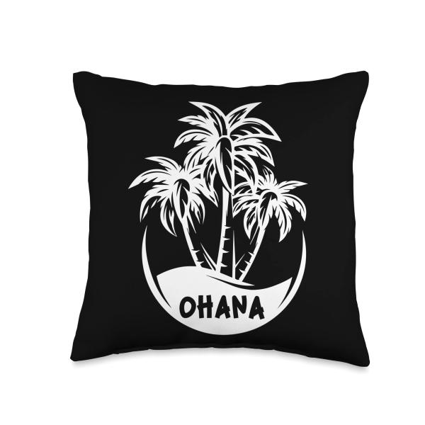 Ohana Sunscape: Island Summer Vibrance Throw Pillow