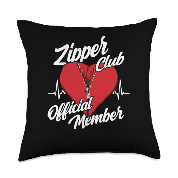 Post operation heart transplant survivor Throw Pillow