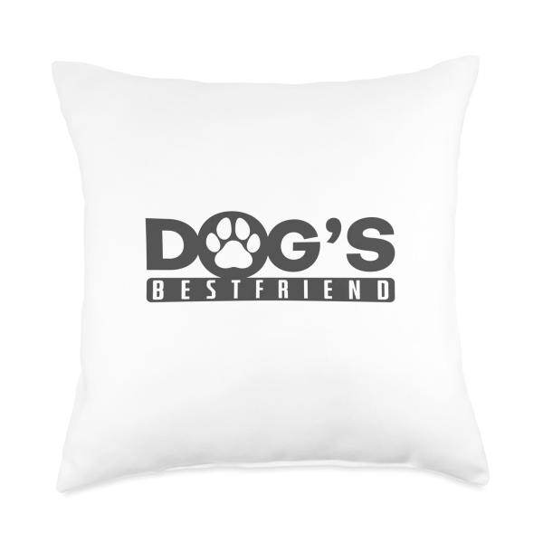 Dog's best Friend Throw Pillow