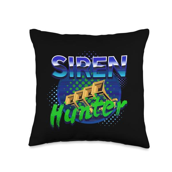 Siren Hunter Tornado Hunter Emergency Weather Storm Hunting Throw Pillow