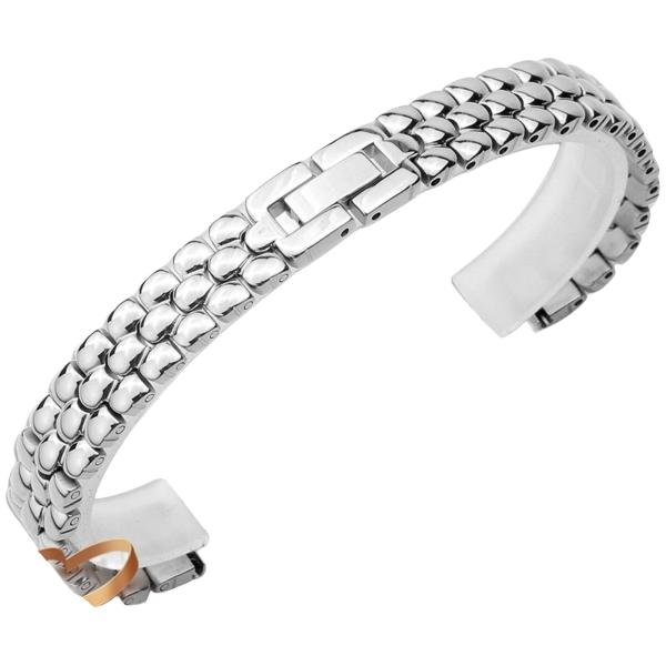CYSUE Stainless Steel watchband Silver Rose Gold Bracelet Replacement Strap 6 8 10 12 14mm Small Size dial Lady Fashion Watch Chain (Color : A Silver,