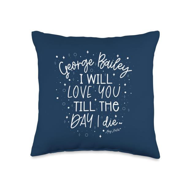 Classic. George Bailey, I'll love, Christmas Tradition Throw Pillow