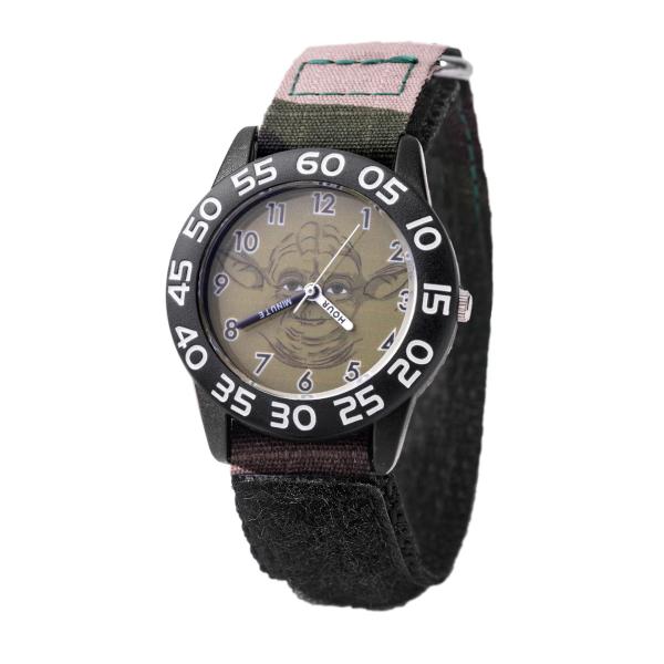 STAR WARS 公式ライセンス キッズ アナログウォッチ HOUR・MINUTEラベル針 ステンレス裏蓋 プラスチックケース32mm 30m防水 タイムティーチャーパンチアウト付属
