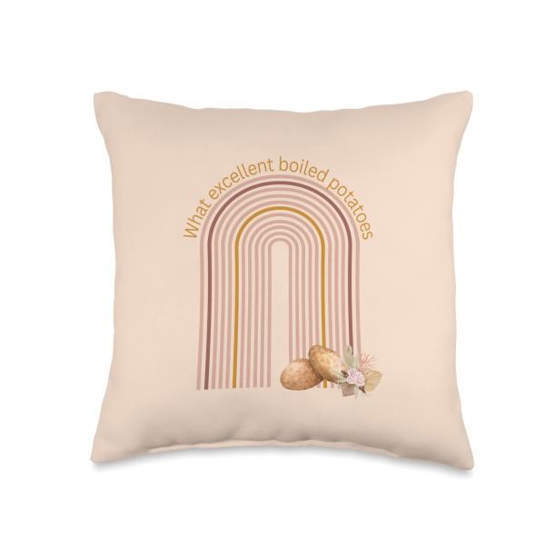 Pride and Prejudice Mr. Collins Excellent Boiled Potatoes Throw Pillow