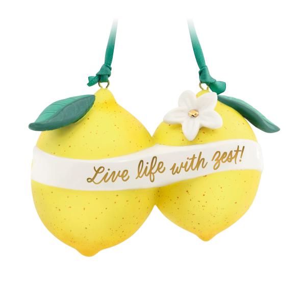 Hallmark (ホールマーク) 記念品 クリスマスオーナメント 2023 Live Life with Zest レモンオーナメント 彼女へのギフトに