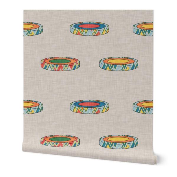 Spoonflower Game Night Board Pre-Pasted Removable Wallpaper