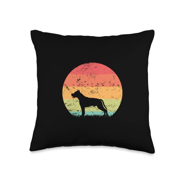 American Staffordshire Terrier Pet Dog Throw Pillow