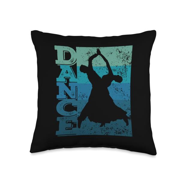 Ballroom Dance Viennese Waltz Tango Slow Fox Quickstep Throw Pillow