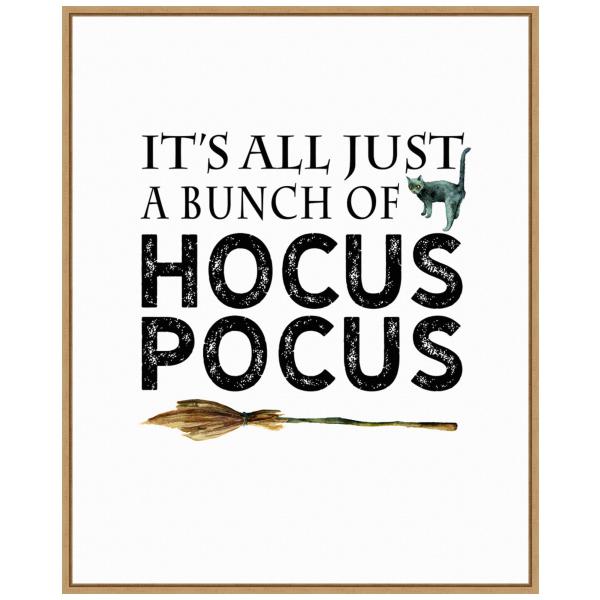 Amanti Art Framed Canvas Wall Art 28x23 Just a Bunch of Hocus Pocus Broom Portfolio, Framed Wall Art Canvas, Animals Artwork, Modern Decor, Medium Pos