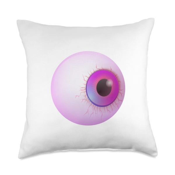 Big Eyeball Design Funny Eye Tee Gift Throw Pillow