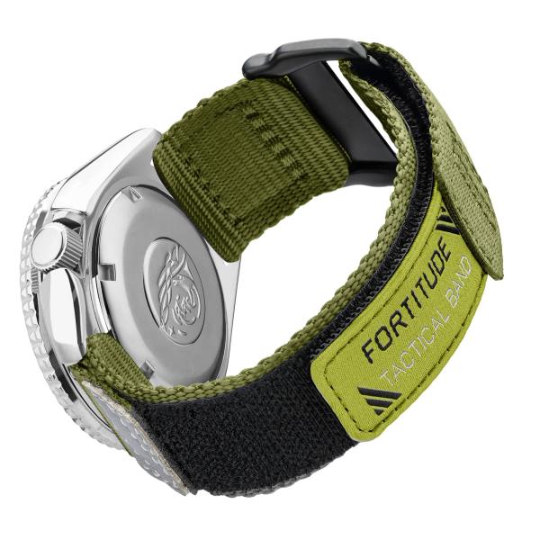 Ritche Christmas Gift Nylon Sport 20MM Quick Release Watch Band for men women,Replacement Sekio Watch bands for Omega x Swatch Moonswatch Green, White