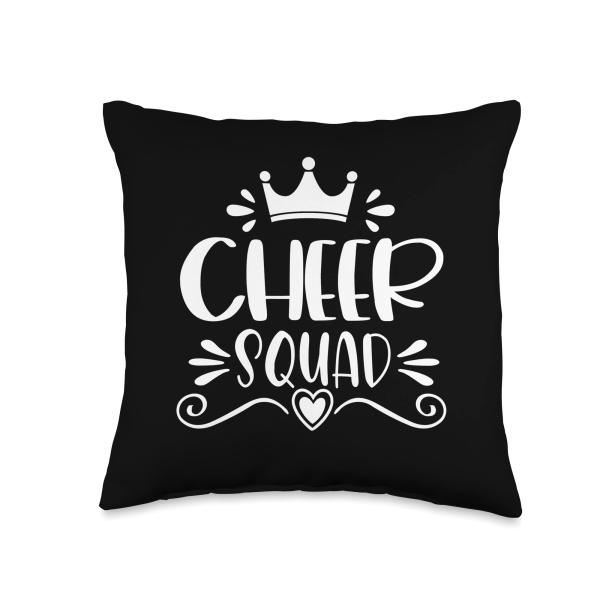Cheer Squad Cheerleading Funny Cheerleader Gifts for Girls Throw Pillow