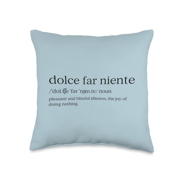 Dolce Far Niente #32 - Peaceful Vacation Throw Pillow