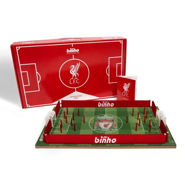 Binho Board Classic Board Game Liverpool Football Club Edition - 2-Player Fast-Paced Finger Flicker Pinball Family Board Game - Portable Tabletop Spor