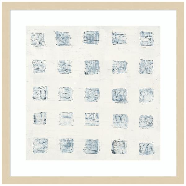 Amanti Art Framed Wall Art Print 21x21 Squares on White by Wild Apple Portfolio, Abstract Wall Art, Modern Contemporary Decor, Medium Poster Painting