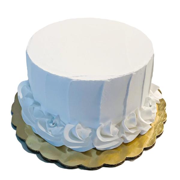 Fake Cake Simple White Wedding Cake Handmade by Dezicakes- Fake Cake -Artificial Cake