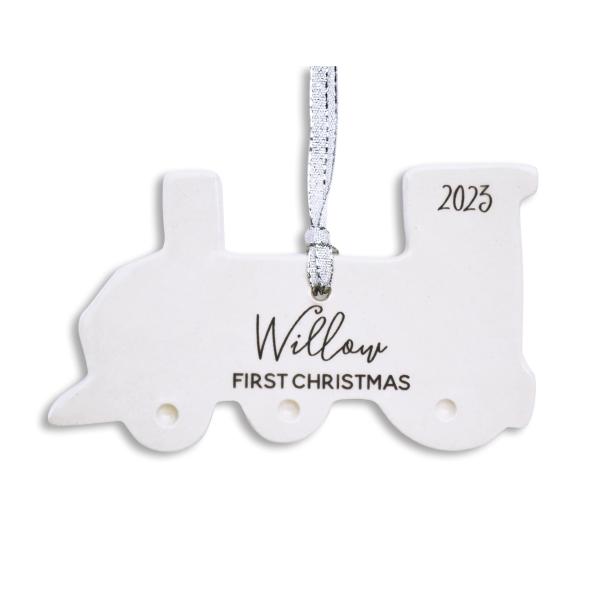 Train Ornament, Personalized Baby's First Christmas Ornament 2025, Baby Christmas Gift, My First Christmas, New Baby Gift