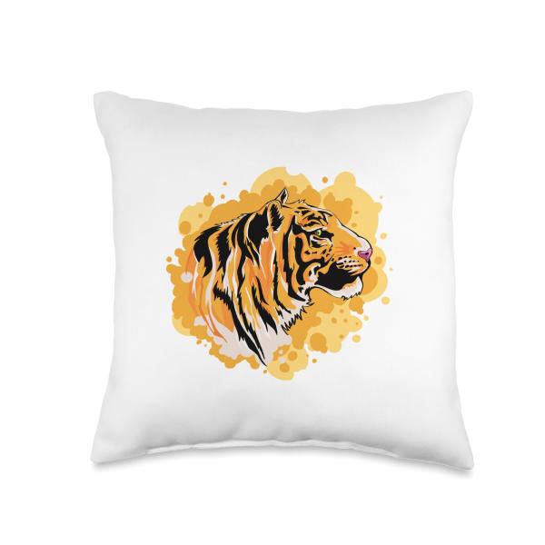 Tiger design Throw Pillow, 16x16