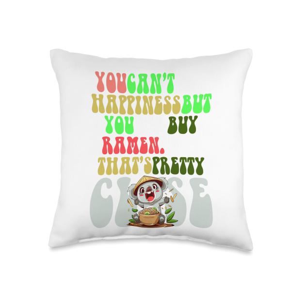 You Can Not Buy Happiness, But You Can Buy Ramen - Coala Throw Pillow