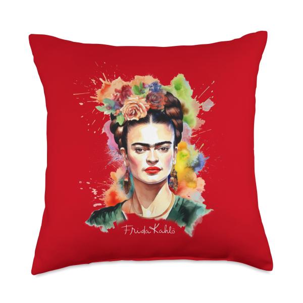 Frida Kahlo Variety of Items Throw Pillow, 18x18