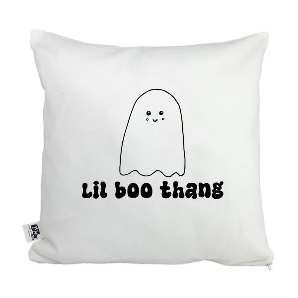 Moonlight Makers, Lil Boo Thang, Decorative Pillow Case, 100% Cotton Canvas Pillowcase, Farmhouse Decor, Gift for Home