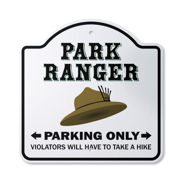 Park Ranger 12" X 12" Sign | Indoor/Outdoor Plastic | SignMission Designer Forest Wildlife Environment Woods Officer Police Novelty Gift Funny Joke Ga