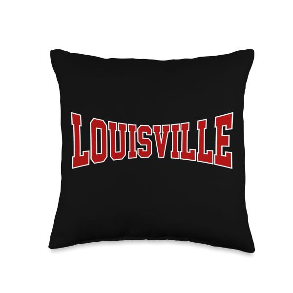 Vintage Louisville Mens Louisville Women Retro Louisville KY Throw Pillow