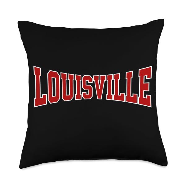 Vintage Louisville Mens Louisville Women Retro Louisville KY Throw Pillow