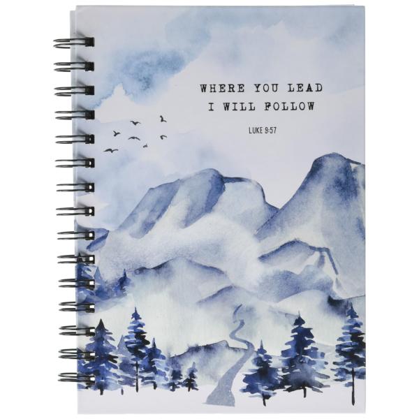 Christian Brands インスピレーショナルギフト - 6 x 8インチ スパイラル綴じジャーナリングノート 6枚セット Where You Lead