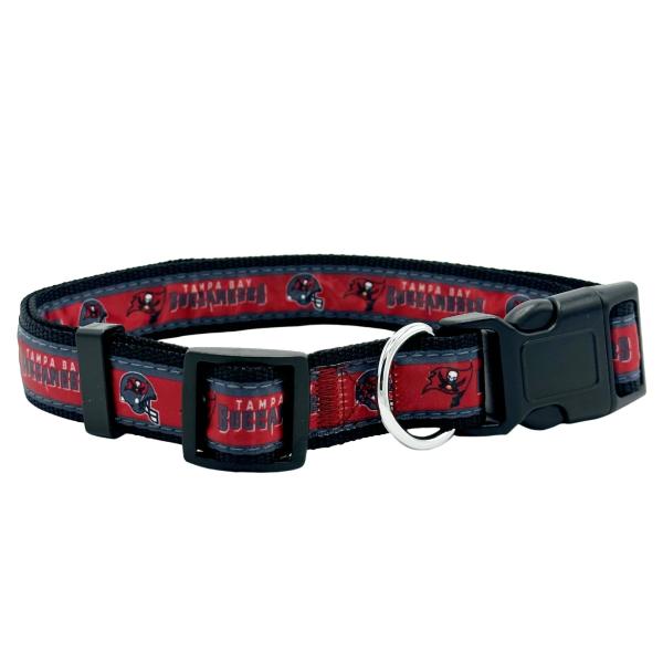 New ＆ Improved Pets First NFL Tampa Bay Buccaneers Licensed PET Collar, X-Large - Heavy-Duty, Strong, and Durable New Dog Collar. Available in 32 Foo