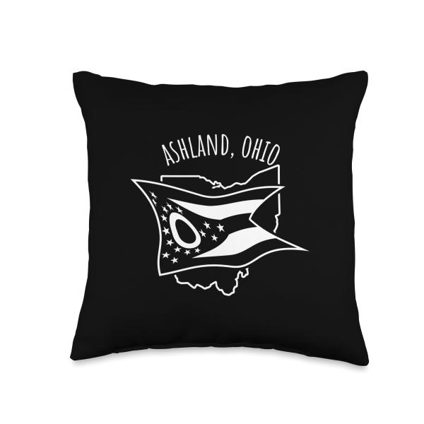 Awesome Ashland Ohio USA Designs and Souvenirs Ashland Ohio USA Design Throw Pillow, 16x16