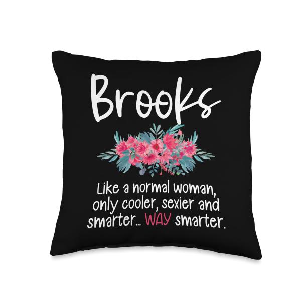 Name Brooks Design Edition Meaning Wife Girlfriend Definition Brooks Throw Pillow, 16x16
